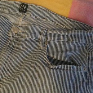true skinny gap striped denim jeans